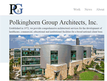 Tablet Screenshot of polkinghorngrouparchitects.com